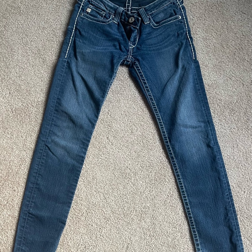 Women's Blue Jeans Big Start Sweet Skinny Ultra Low Fit 27 R